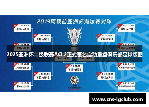 2025亚洲杯二级联赛ACL2正式更名启动重塑俱乐部足球版图